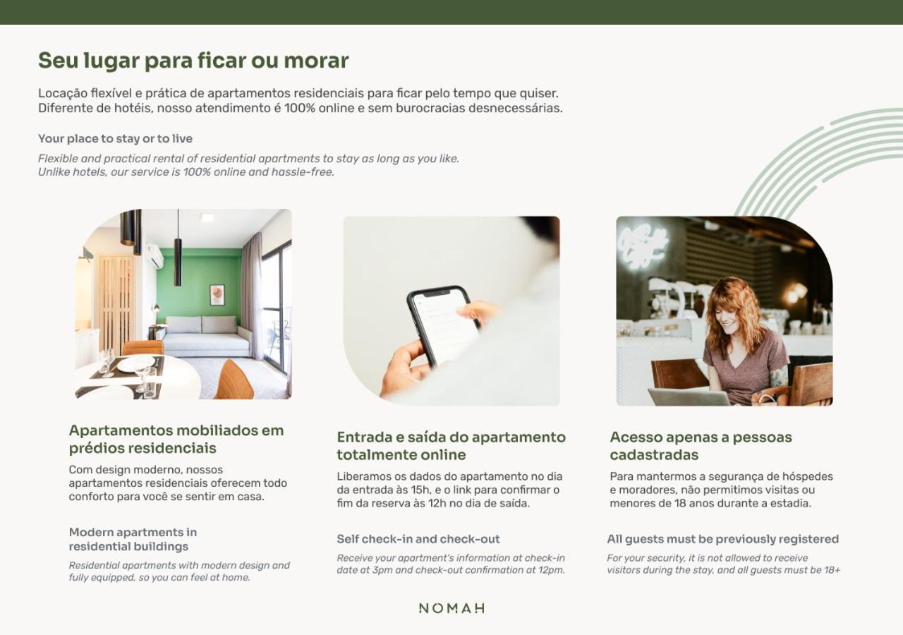 Nomah - Aptos Por Temporada Na Vila Nova Conceicao São Paulo Buitenkant foto