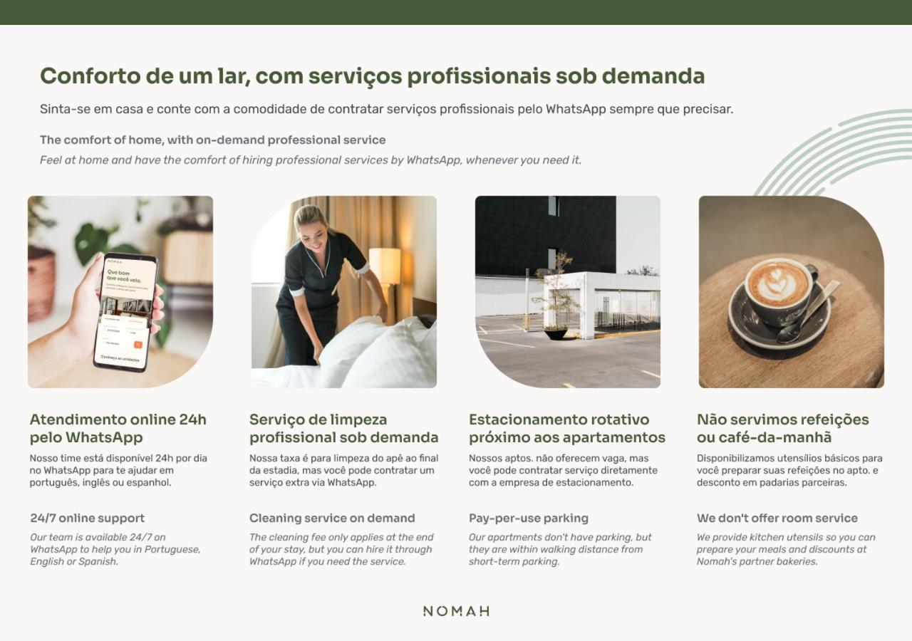 Nomah - Aptos Por Temporada Na Vila Nova Conceicao São Paulo Buitenkant foto